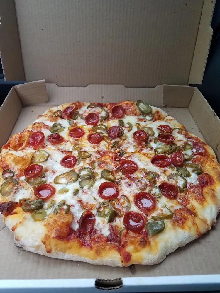 Pepperoni Pizza with Jalapenos